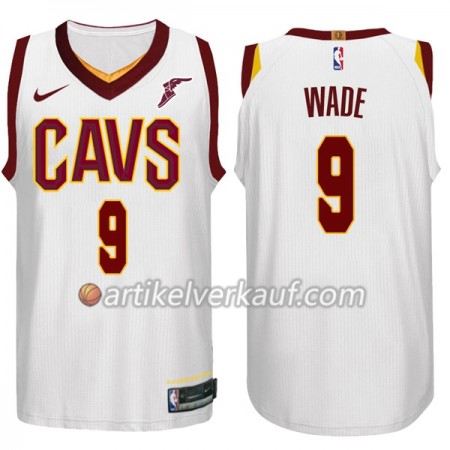 NBA Cleveland Cavaliers Trikot Dwyane Wade 9 Nike 2017-18 Weiß Swingman - Herren